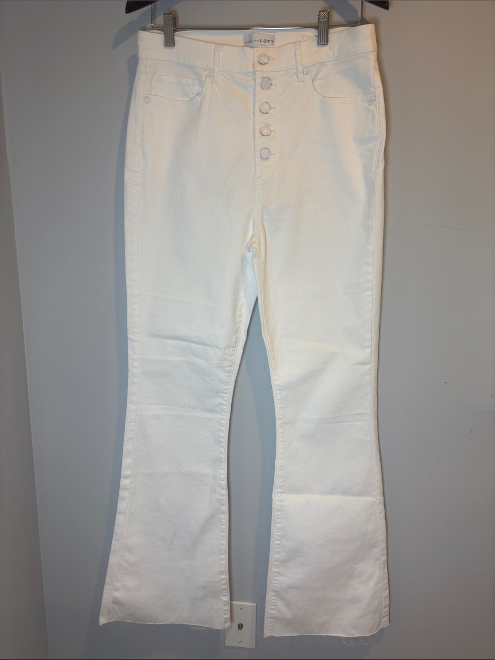 Loft The Slim Flare High Rise Button Fly Flare Size 29/8